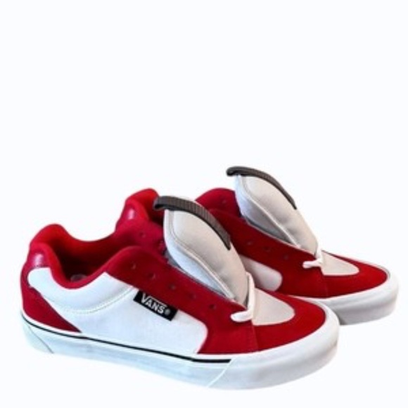 Vans Mens Chukka Push Shoes Size 7.5 Red Gray White - Picture 4 of 9